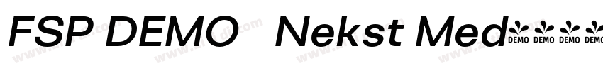 FSP DEMO   Nekst Med字体转换